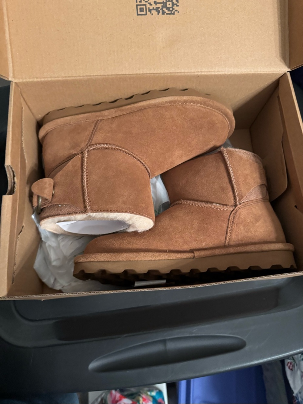 BearPaw Chestnut Suede Pull-On Winter Boot